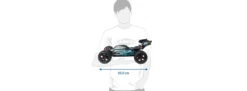 CARSON 500409081 Virus 4.2 XL schwarz/türkis | 2.4 GHz | RTR | RC Car 1:8
