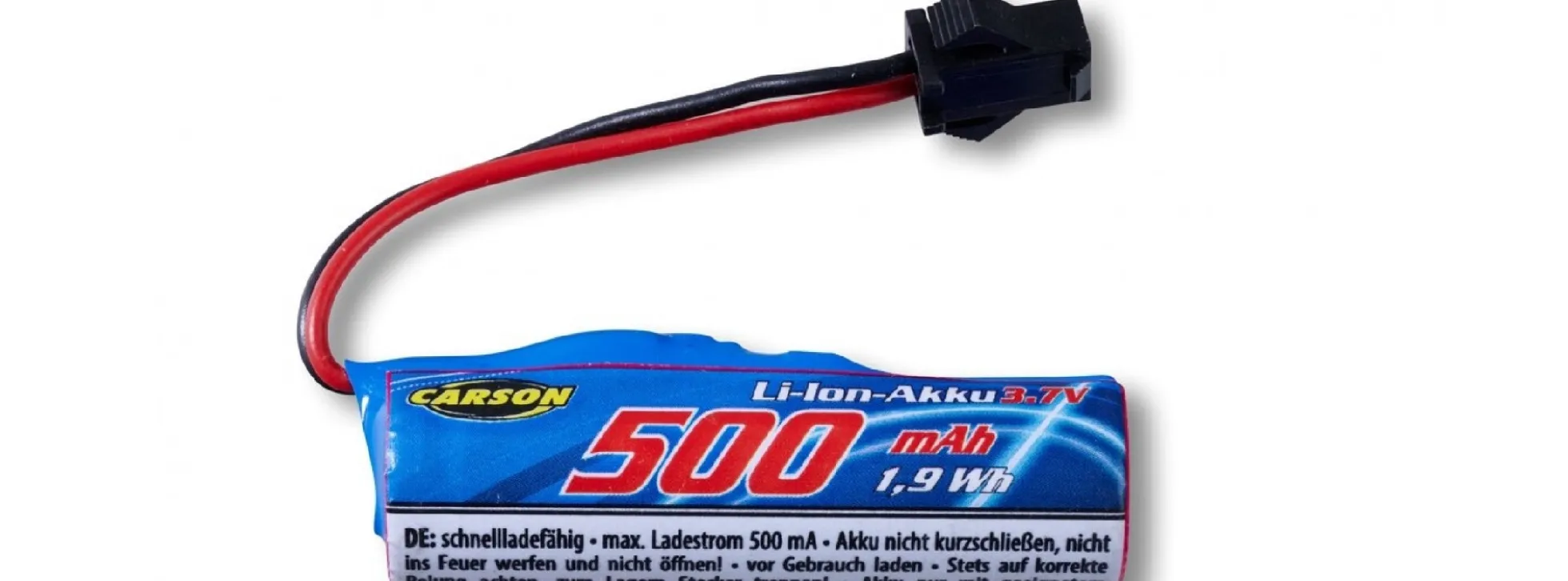 CARSON 500608297 3,7V 500mAh Li/Ion Akku JST Nano City | RC Akku