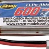 CARSON 500608311 3,7V | 600mAh | LiPo | Akku für Cyber Drone