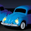 CARSON 500504148 VW Käfer mit Wohnwagen | 2.4GHz | RC Auto 1:87 Spur H0