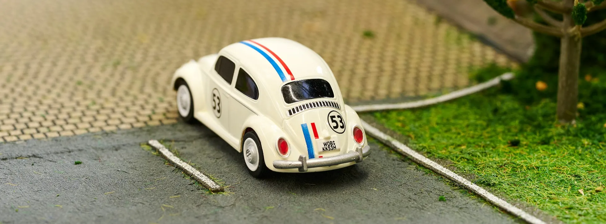 CARSON 500504153 VW Käfer Rallye #53 | 2.4GHz | RC Auto 1:87 Spur H0