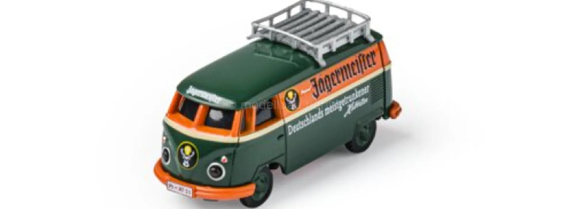 CARSON 500504180 VW T1 Kastenwagen Jägermeister | 2.4GHz | RC Auto 1:87 Spur H0