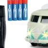CARSON 500504181 VW T1 Samba mit Surfbrett | 2.4GHz | RC Auto 1:87 Spur H0