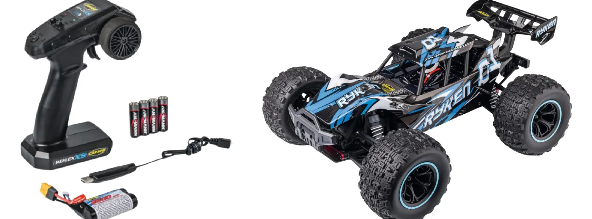 CARSON 500404362 XS Ryken blau | 2.4 GHz | RTR | RC-Car 1:10