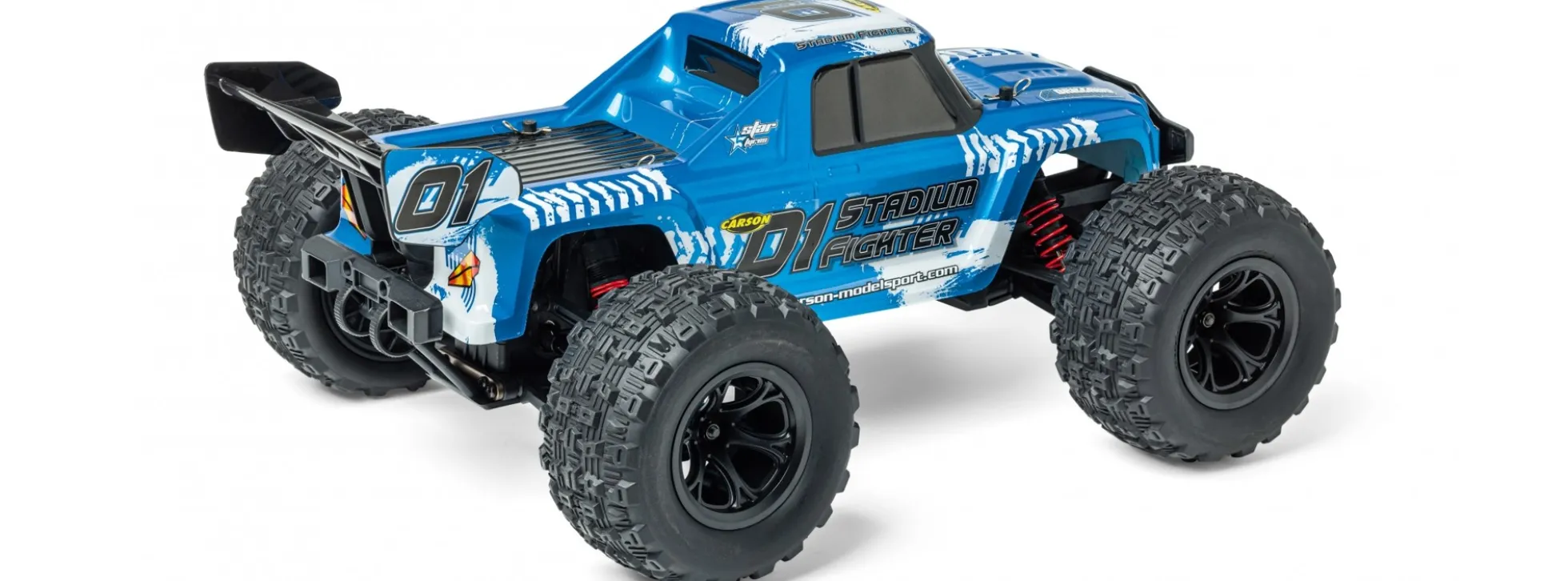 CARSON 500404252 XS Stadium Fighter blau | RC Auto Komplett-RTR 1:10