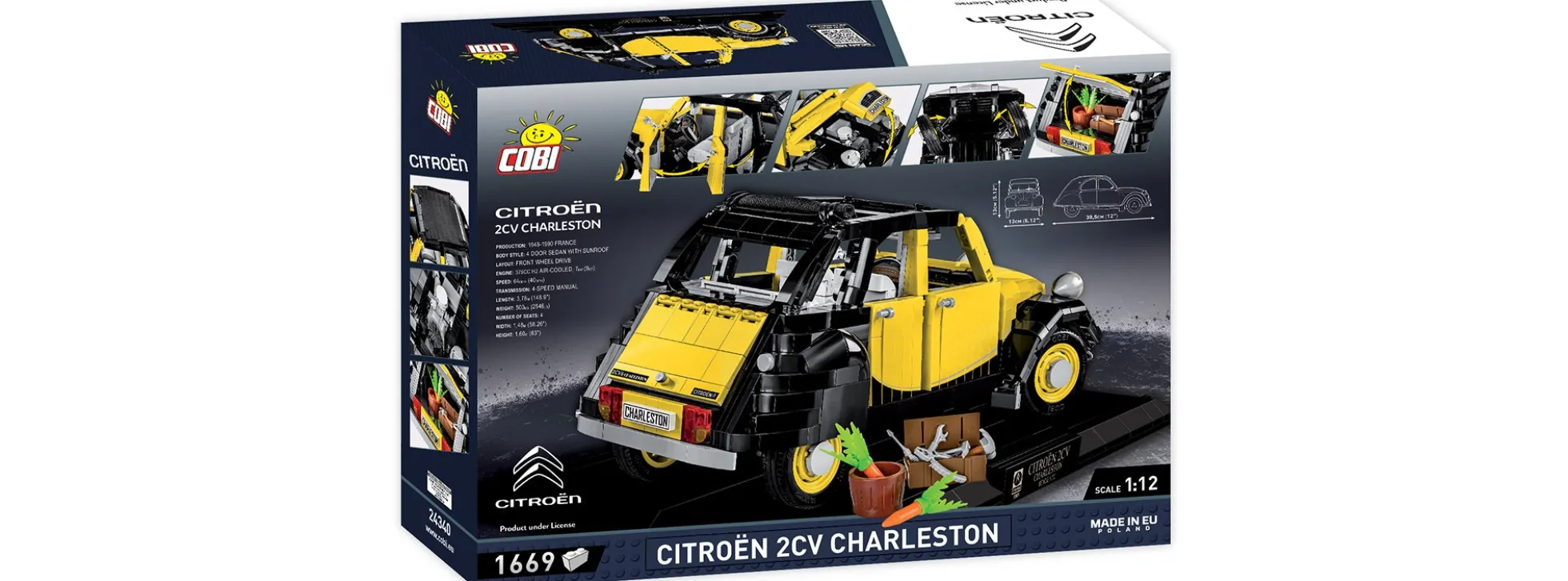 COBI 24340 Citroen 2CV Charlston | EXECUTIVE EDITION | Auto Baukasten 1:12