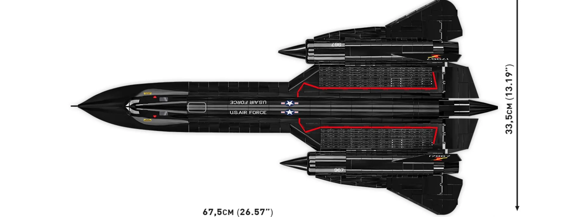 COBI 5891 Lockheed SR-71 Blackbird | Flugzeug Baukasten 1:48