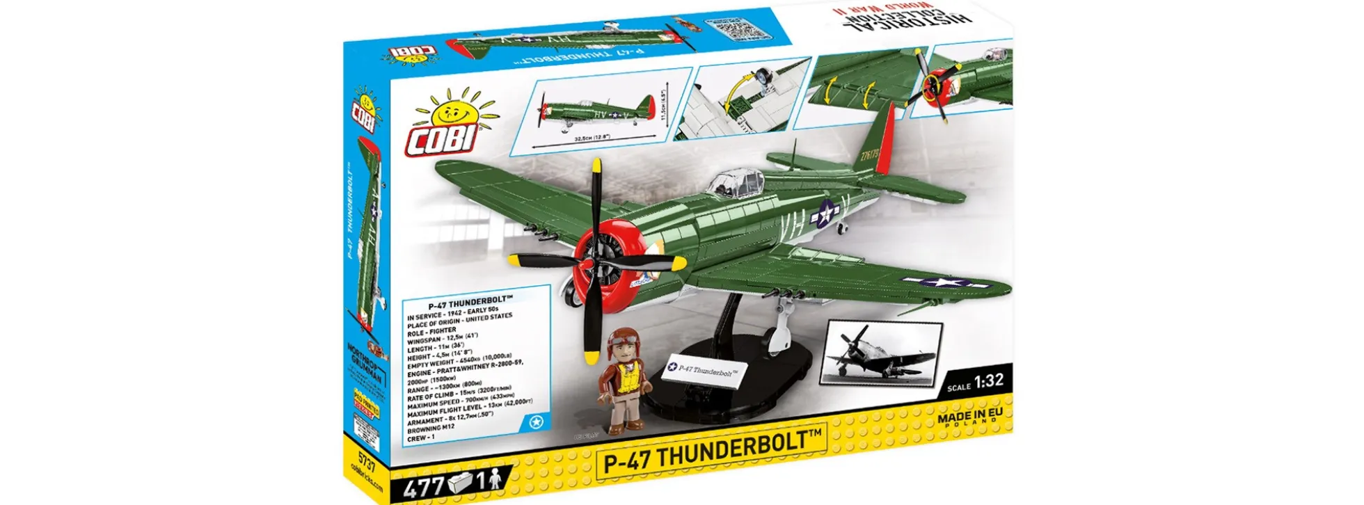 COBI 5737 P-47 Thunderbolt | Flugzeug Baukasten 1:32