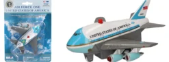 DARON 86PB-686A Air Force One Pullback Toy | mit Licht und Sound | Spielflugzeug