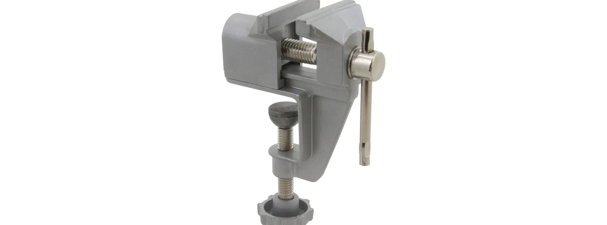 DONAU-ELEKTRONIK 11-3 Mini Alu Tischschraubstock | für 20 mm Tischplatten