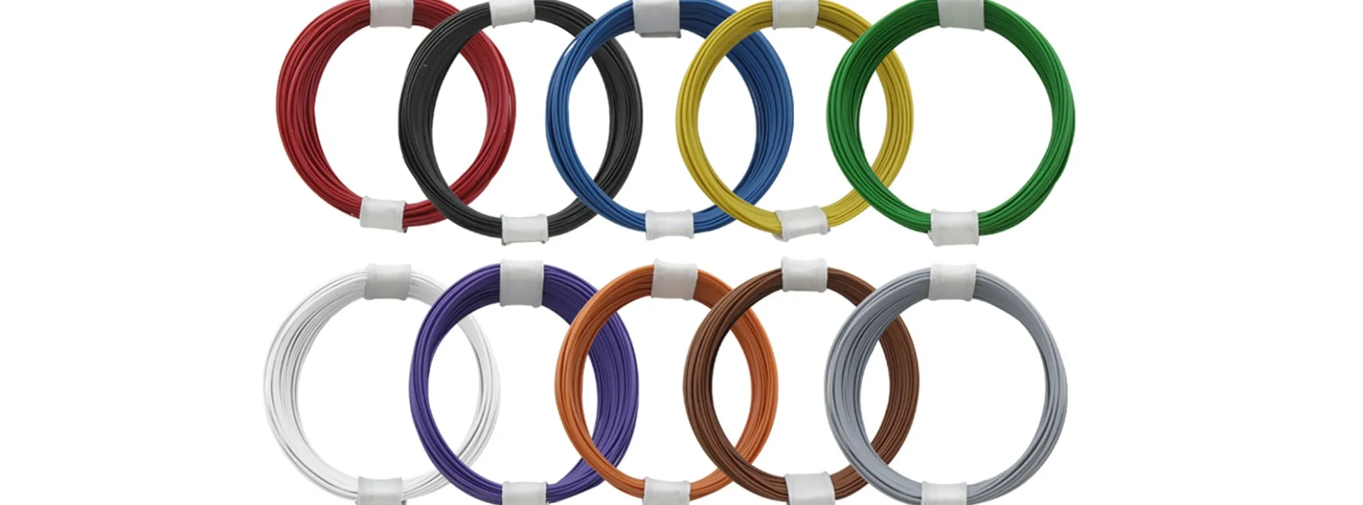 DONAU-ELEKTRONIK 112-MIX Kupferlitzen-Set hochflexibel 0,04 mm² | 10 x 10 m | Elektrozubehör