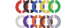 DONAU-ELEKTRONIK 125-MIX Kupferlitzen-Set 0,25 mm² | 10 x 10 m | Elektrozubehör
