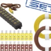DONAU-ELEKTRONIK 755-SET 23-tlg. Anschlussset Beleuchtung | gelb/braun