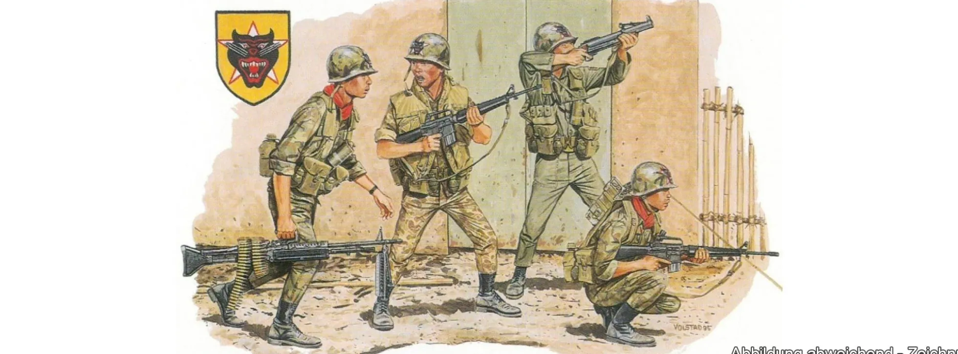 DRAGON 3314 Arvn Rangers Saigon 1968 | 4 Stück | Figuren Bausatz 1:35