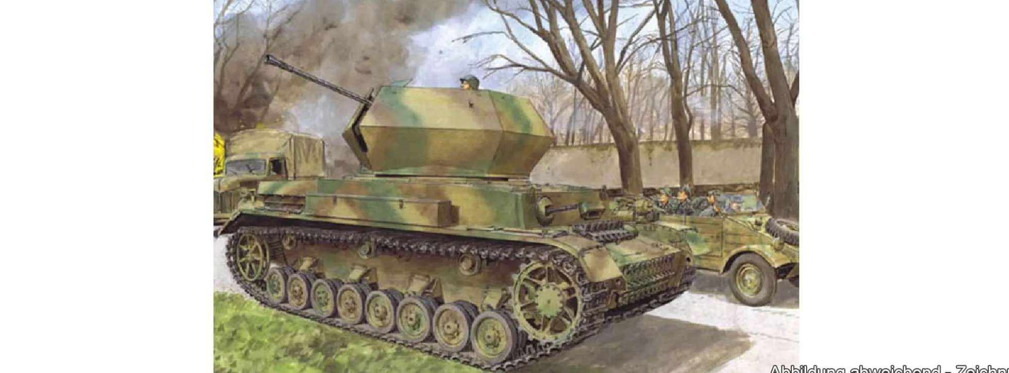 DRAGON 6550 3.7cm FlaK 43 Flakpanzer IV Ostwind | Panzer Bausatz 1:35