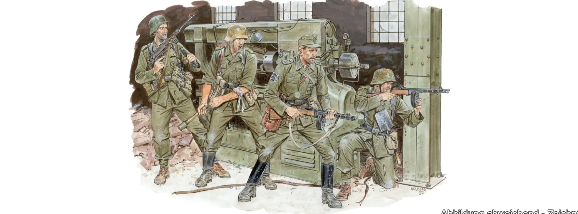 DRAGON 6006 Figuren Set Eisernes Kreuz Ost Front 1944 | 4 Stück | Militär Bausatz 1:35