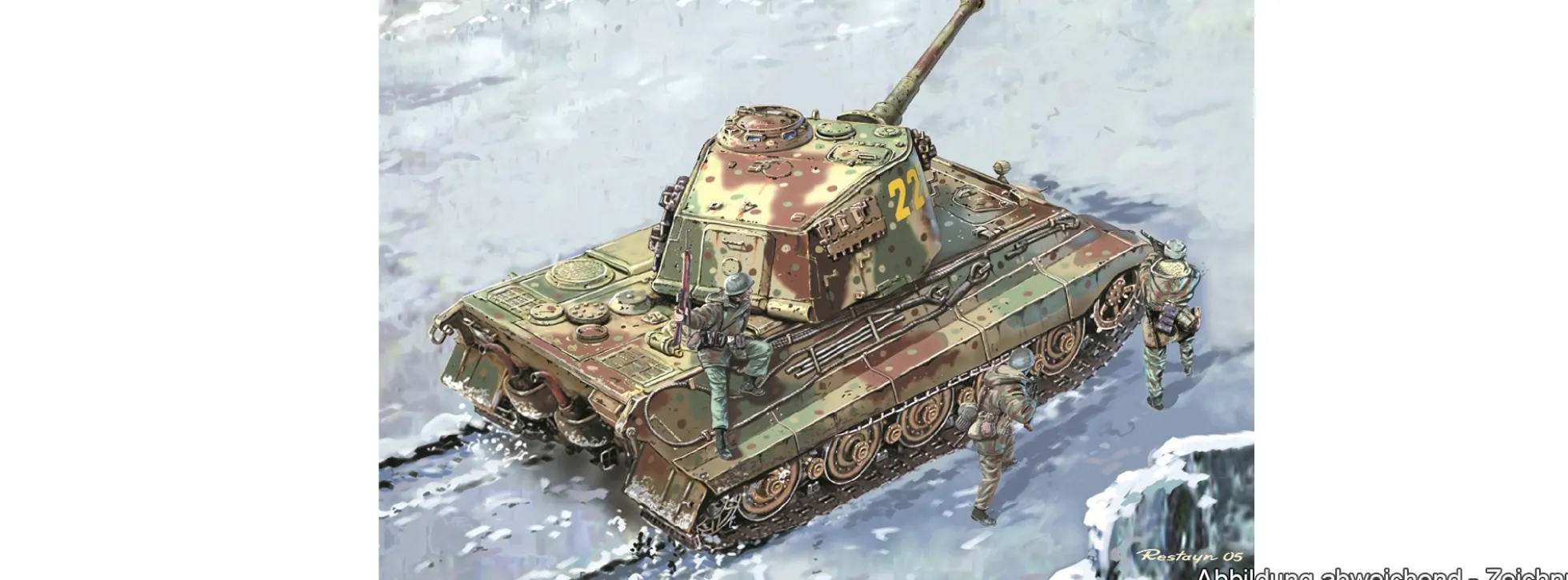 DRAGON 6254 Königstiger mit Henschel Turm | Panzer Bausatz 1:35