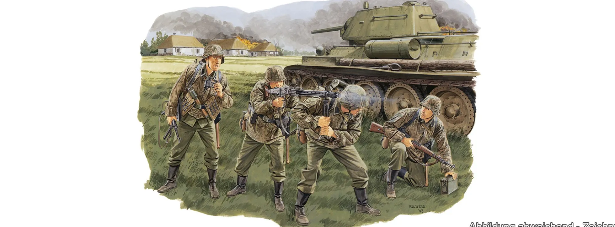 DRAGON 6159 Panzergrenadier LAH Division Kursk 1943 | Figuren Bausatz 1:35