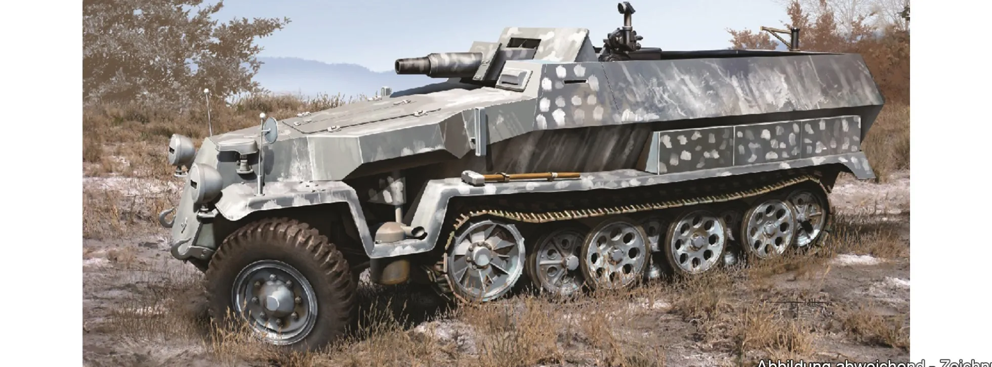 DRAGON 6225 Sd.Kfz.251/9 Ausf.C mit 7.5cm Kanone 37 Early Production | Panzer Bausatz 1:35