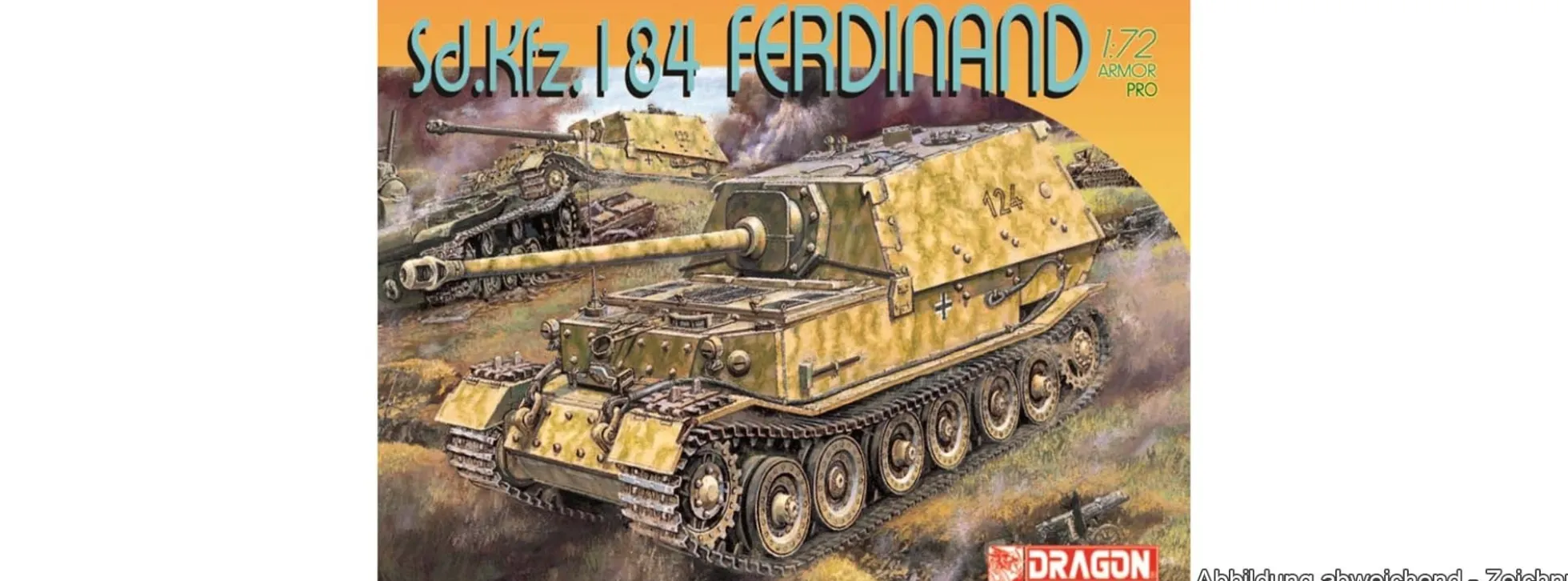 DRAGON 7344 Sd. Kfz.184 Ferdinand | Panzer Bausatz 1:72