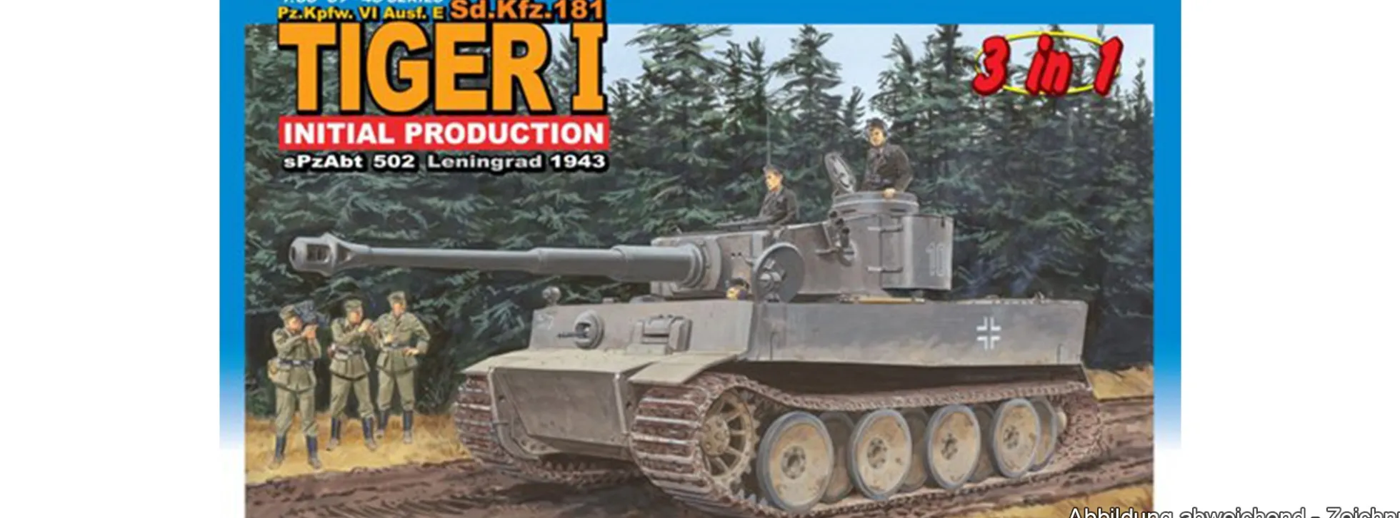 DRAGON 6252 Tiger I Erstausführung sPzAbt 502 | Panzer Bausatz 1:35