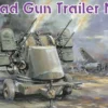 DRAGON 6421 Vierlings Geschütz Anhänger M55 | Militär Bausatz 1:35