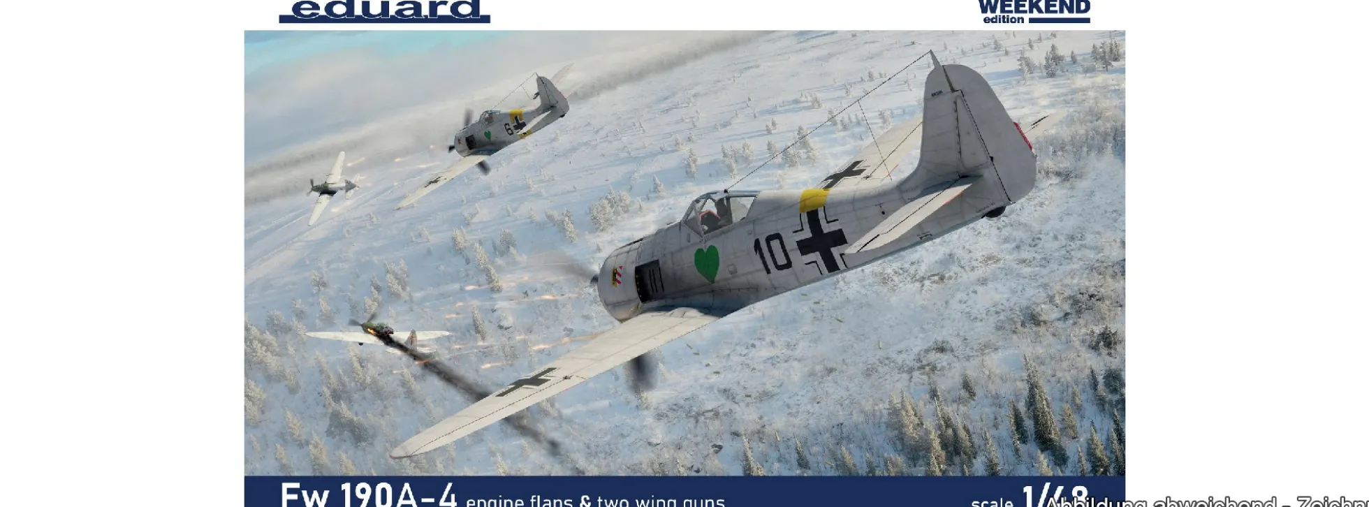 Eduard 84117 Fw 190A-4 w/ engine flaps und 2-gun wings | Flugzeug Bausatz 1:48