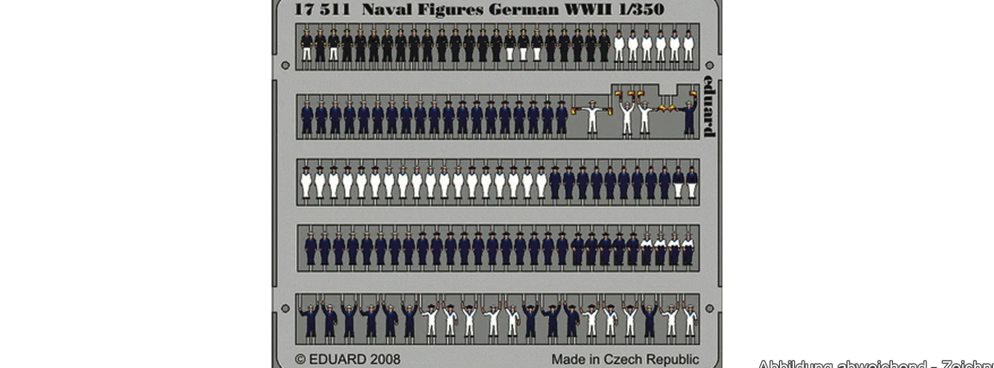 Eduard 17511 Marine Soldaten Photoätzteil | Militär Bausatz Zubehör 1:350