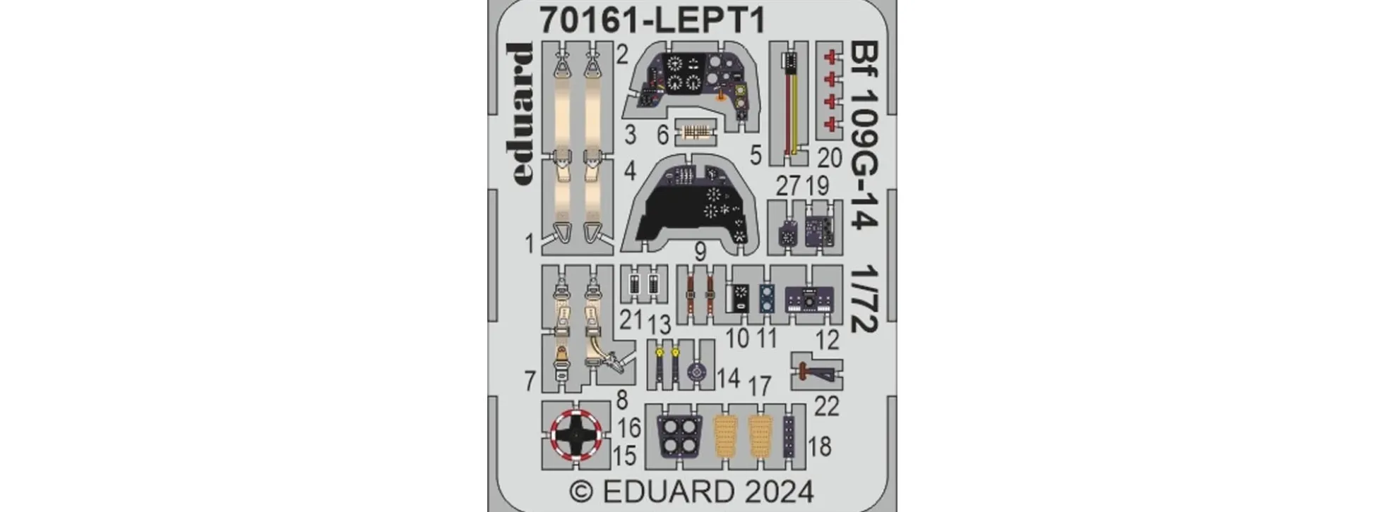 Eduard 70161 Messerschmitt Bf 109G-14 | Flugzeug Bausatz 1:72
