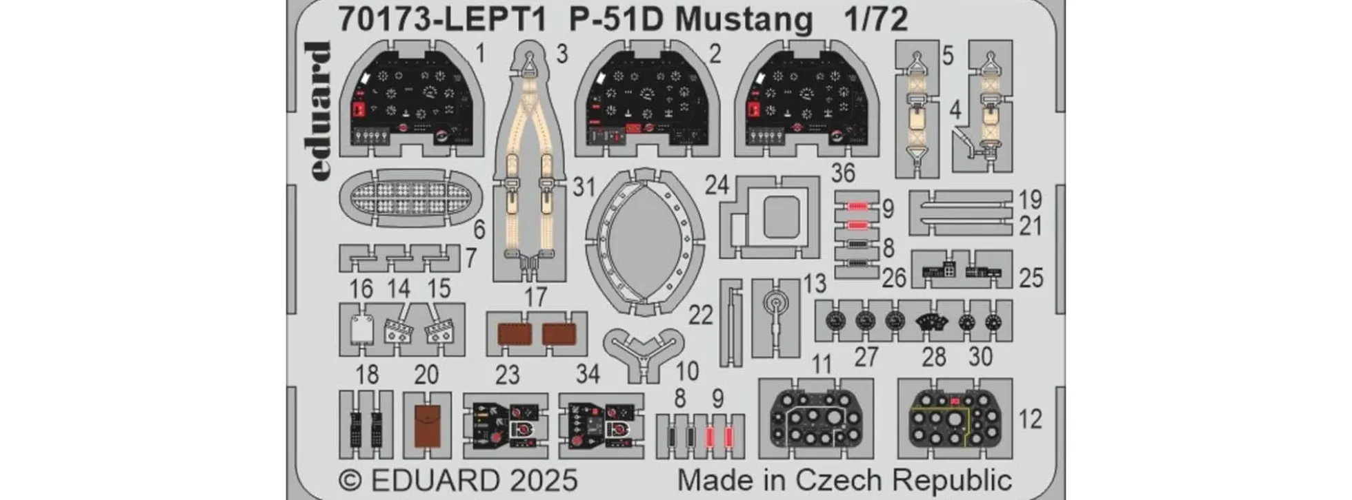 Eduard 70173 North American P-51D Mustang | Flugzeug Bausatz 1:72