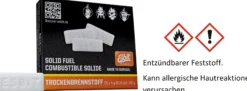 Esbit 00102000 Trockenbrennstoff für Wilesco Dampfmaschinen | 20 x 4g | Trockenbrennstoff