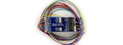 ESU 51958 Adapterplatine PluX22 für 9 Ausgänge, Lötkontakten und angelöteten Kabeln | Spur H0