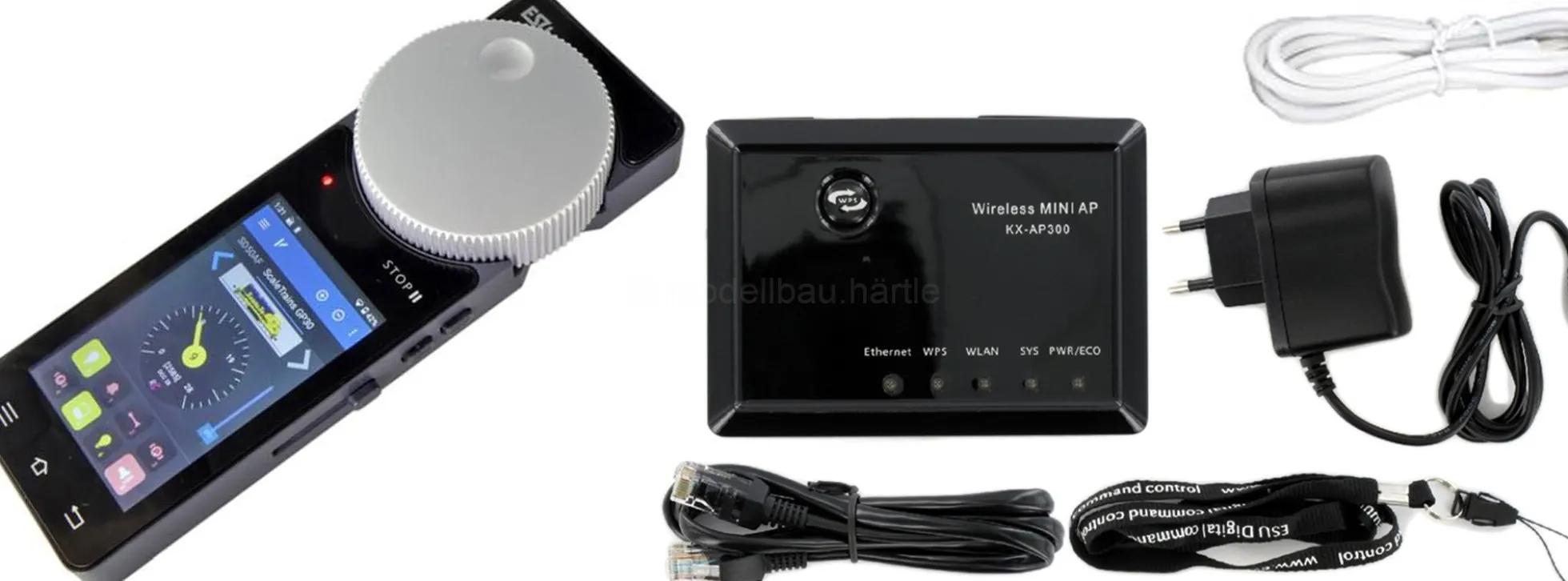 ESU 50115 Mobile Control Pro Funkhandregler-Set | mit Accesspoint + Zubehör