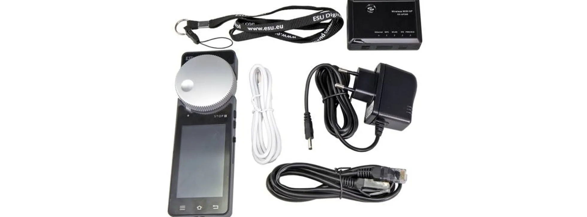 ESU 50115 Mobile Control Pro Funkhandregler-Set | mit Accesspoint + Zubehör