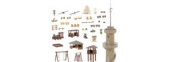 FALLER 190036 Aktions-Set Abenteuerspielplatz | Gebäude Bausatz Spur H0