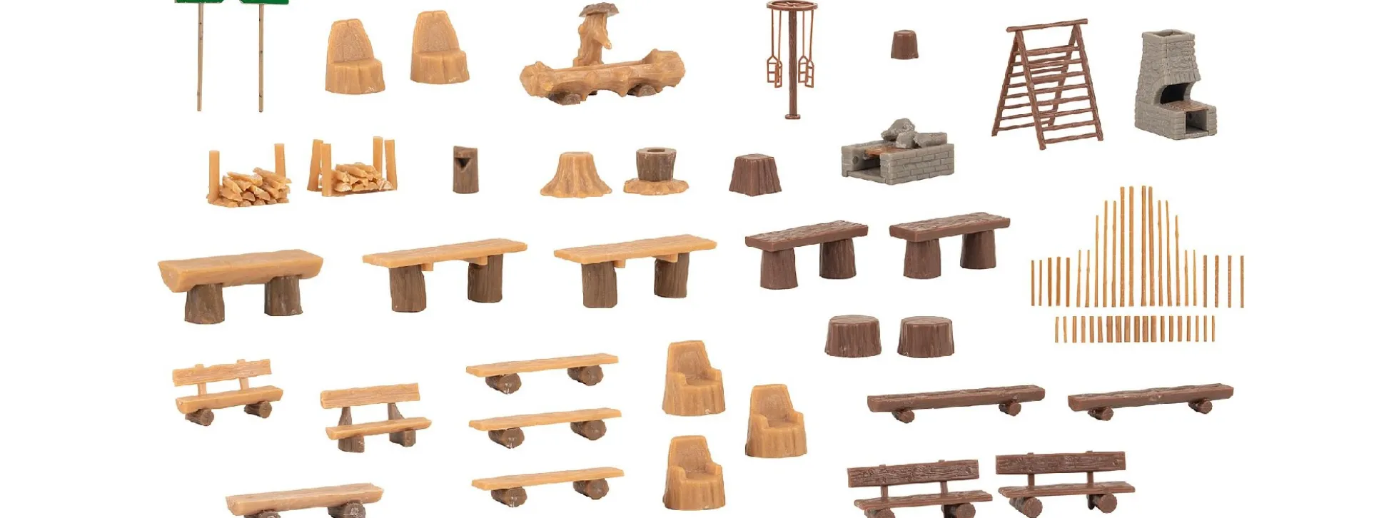 FALLER 190036 Aktions-Set Abenteuerspielplatz | Gebäude Bausatz Spur H0