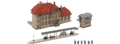 FALLER 190035 Aktions-Set Bahnhof Passendorf | Gebäude Bausatz Spur H0