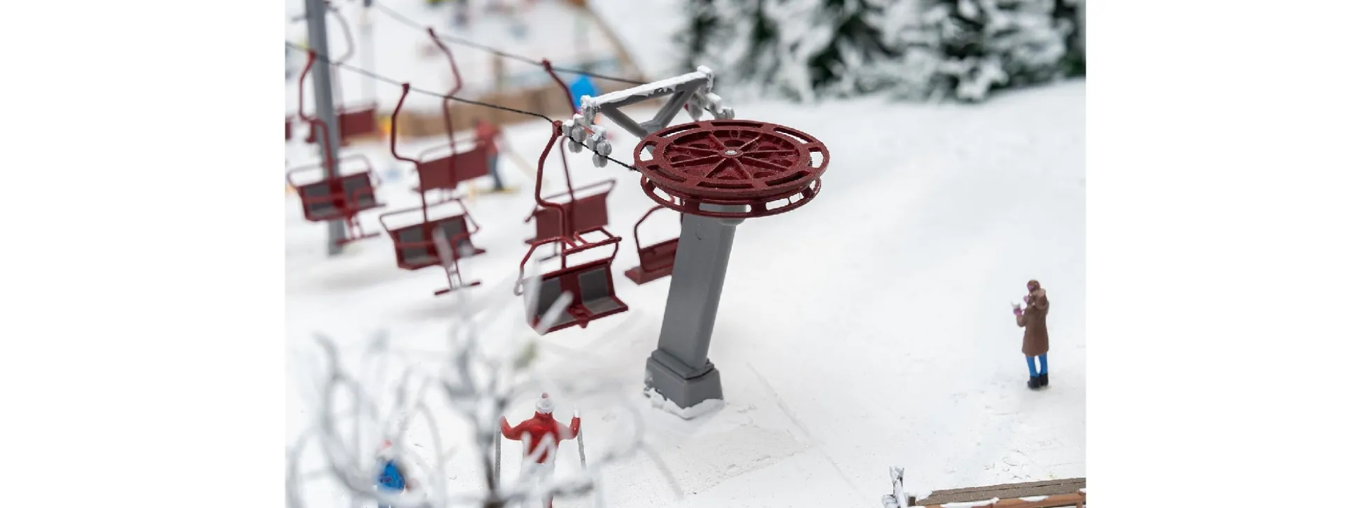 FALLER 134004 Aktions-Set Sessellift | Gebäude Bausatz Spur H0