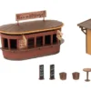 FALLER 134006 Aktions-Set Weihnachtsmarktbude mit Weihnachtsbaum | 2 Stück | Spur H0