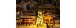 FALLER 134006 Aktions-Set Weihnachtsmarktbude mit Weihnachtsbaum | 2 Stück | Spur H0