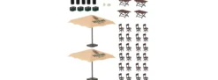 FALLER 180437 Biergarten-Set Veltins | Bausatz Spur H0