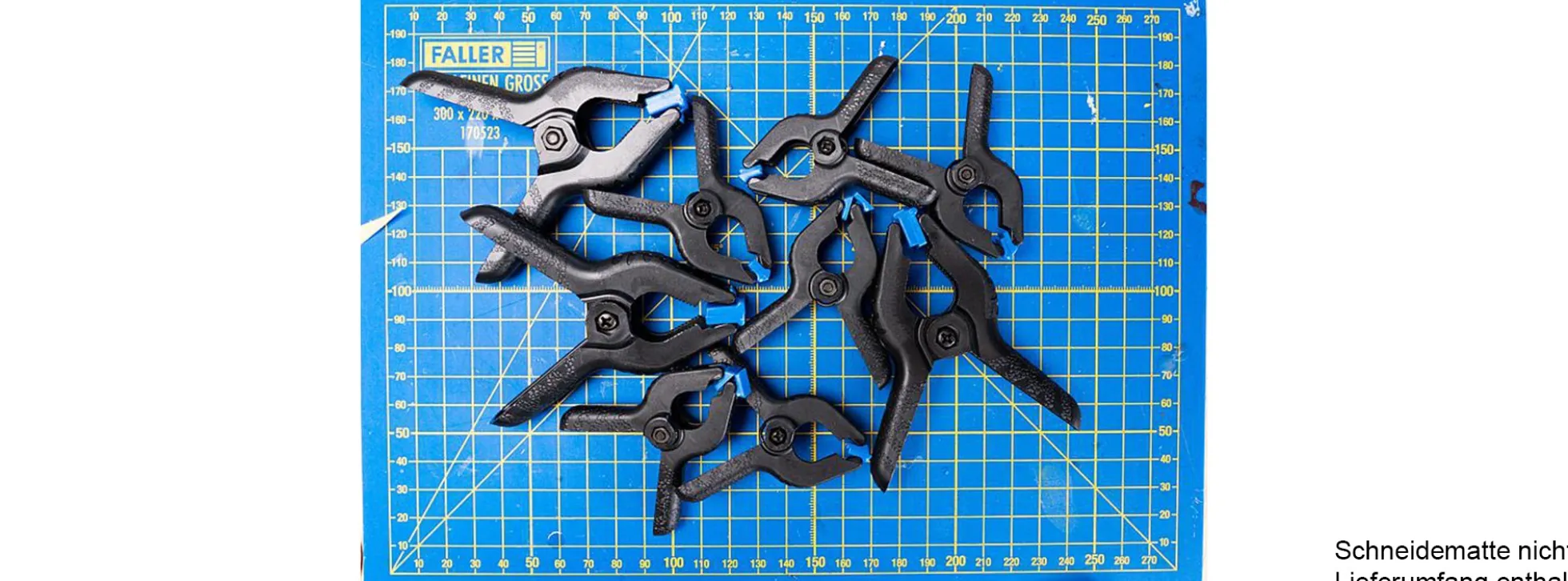 FALLER 170552 Federklemmen-Set | Verschiedene Größen | 9 Stück | Modellbau-Zubehör