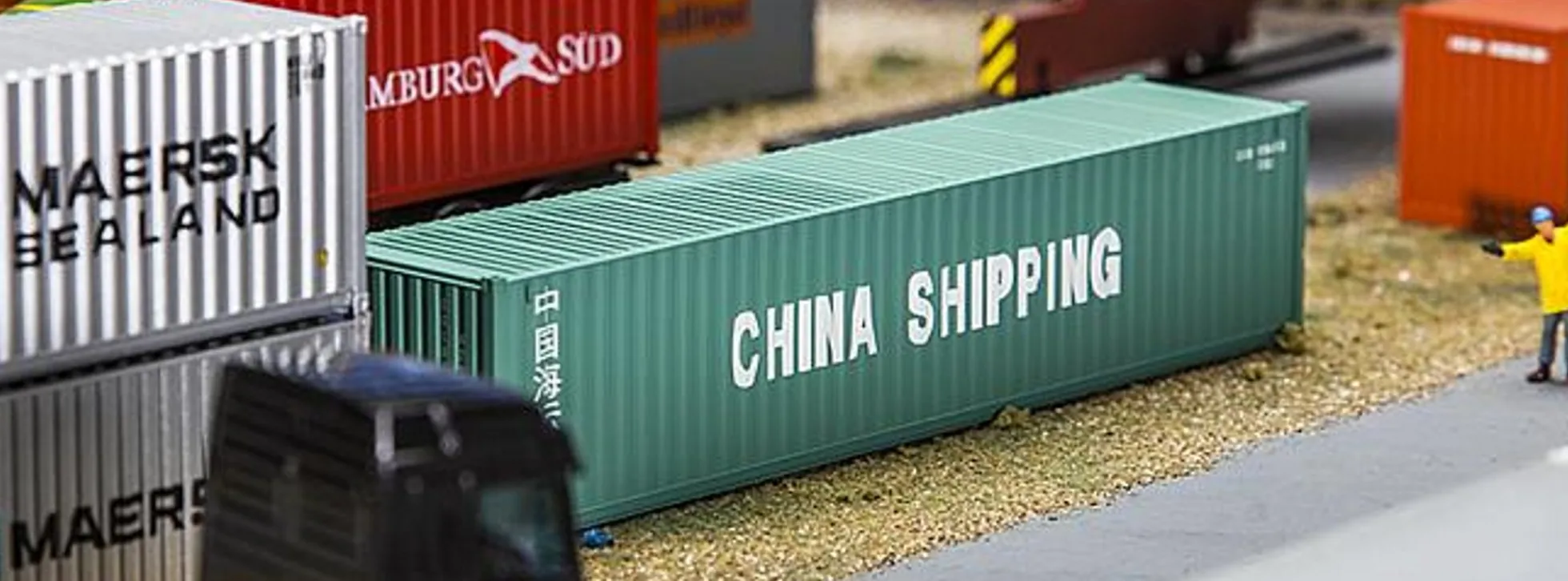 FALLER 180844 40ft Container CHINA SHIPPING Zubehör Spur H0