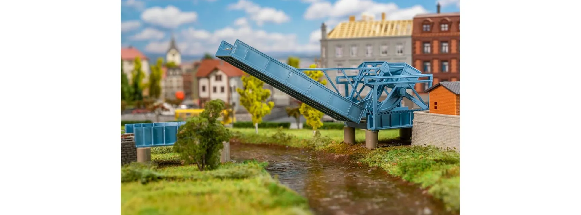 FALLER 222600 Klappbrücke mit Antrieb | Gebäude Bausatz Spur N