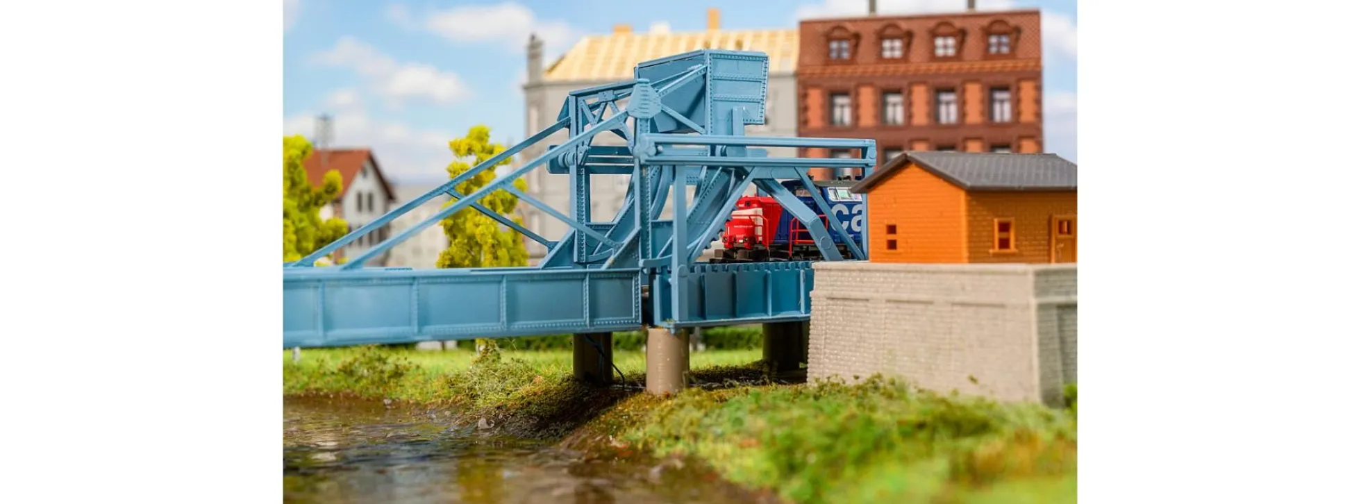 FALLER 222600 Klappbrücke mit Antrieb | Gebäude Bausatz Spur N