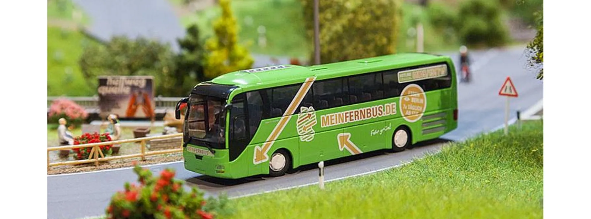 FALLER 161496 MAN Lion`s Coach Bus MeinFernbus CarSystem Spur H0