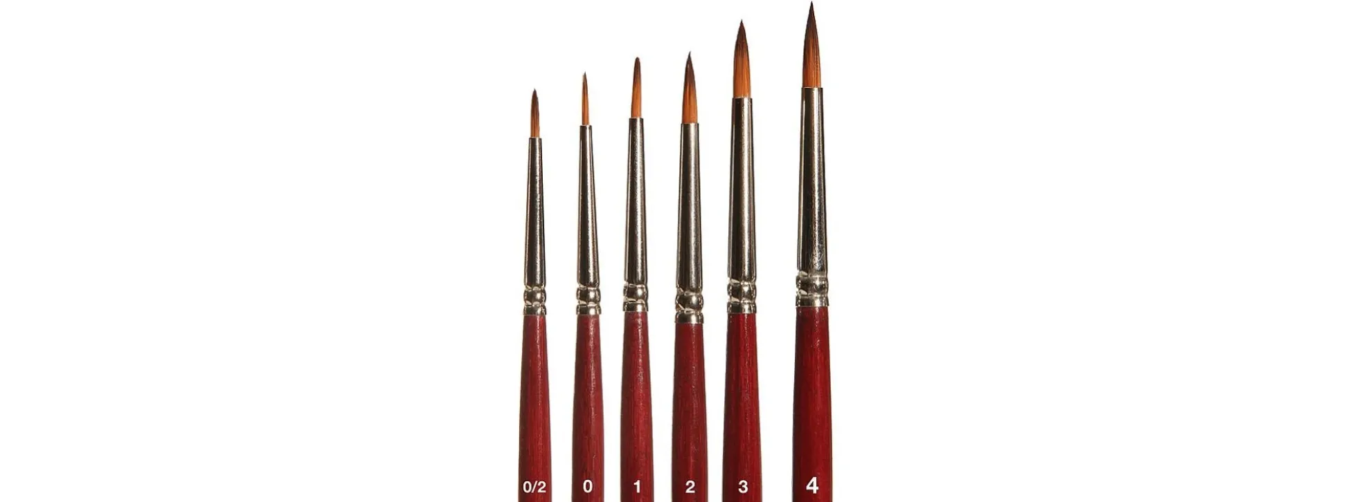 FALLER 172110 Pinsel-Set Rundpinsel mit brauner Spitze 6 Stück Zubehör