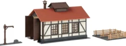 FALLER 222104 Segmentdrehscheibe mit Lokschuppen | Gebäude Bausatz Spur N