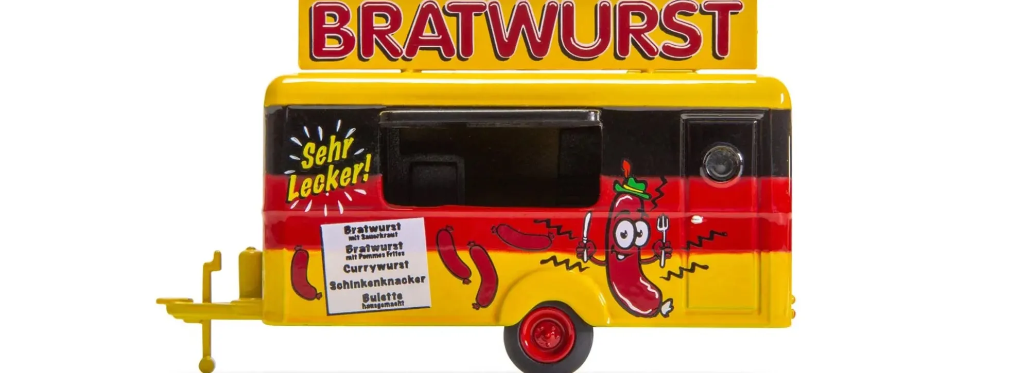 FALLER 182302 Verkaufswagen Bratwurst | Imbisswagen | Modell Anhänger 1:87