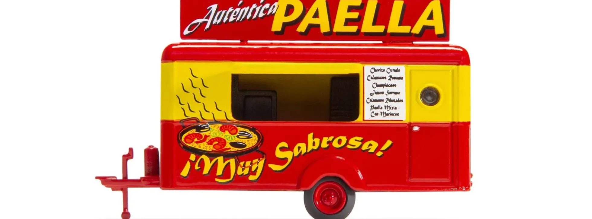 FALLER 182304 Verkaufswagen Paella Imbisswagen | Modell Anhänger 1:87